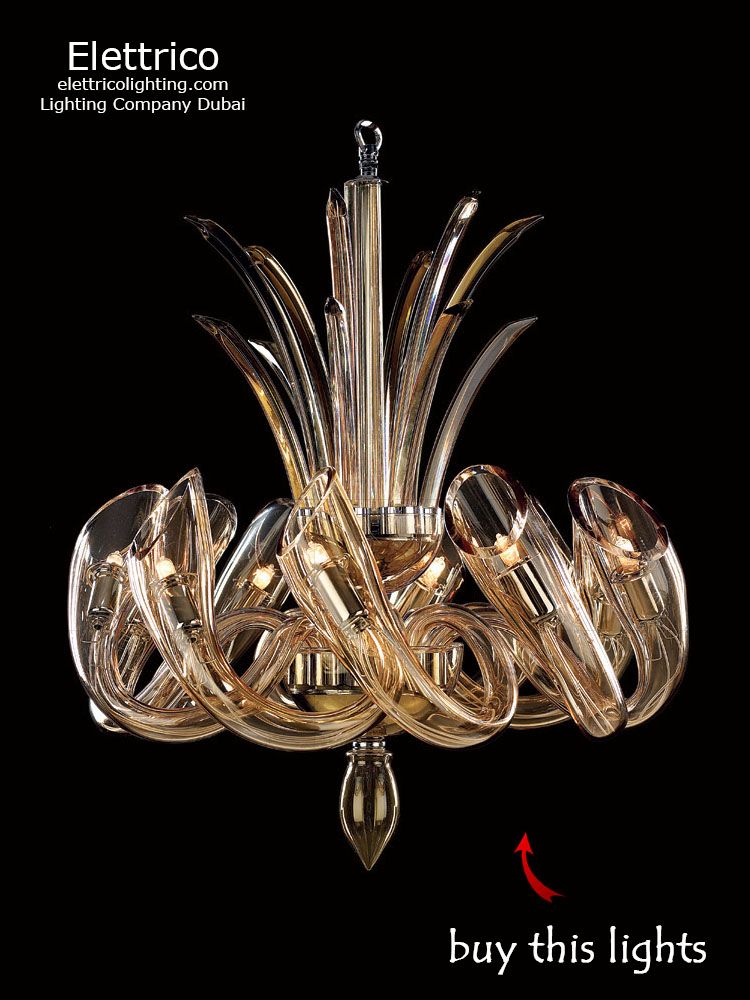 Modern Chandelier Alister In Dubai Elettrico Lighting Beautiful Glass Luminaries For A Living Room